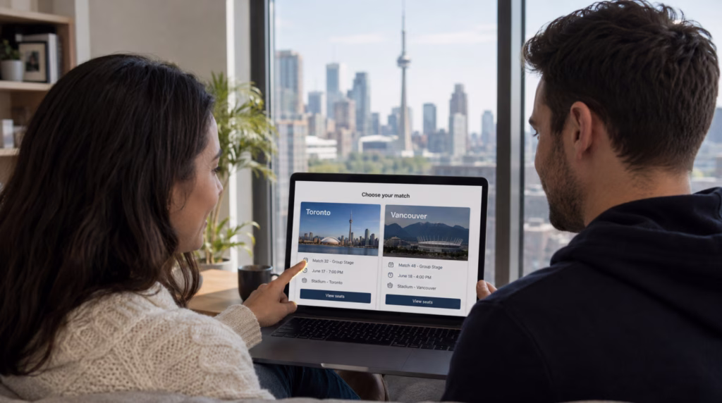 Soccer fans in Canada comparing World Cup tickets for Toronto and Vancouver